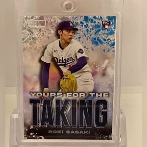 Roki Sasaki 2025 Topps Stadium Baseball Rookie Card